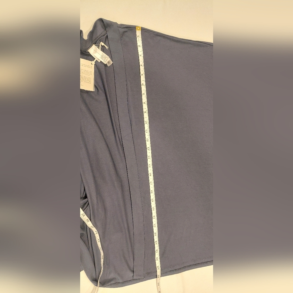 Gray Open Front Cardigan Sweater Lightweight - Picture 6 of 8